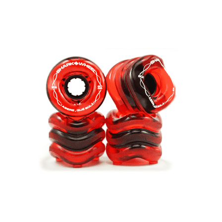 Shark Wheel 60mm, 80a Transparent Red Skateboard Wheels - Team Rider, Signature Wheels Yojany Perez