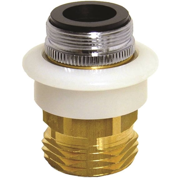 Danco Dual Thread 15/16 in.-27 or 55/64 in. Chrome Plated Aerator Adapter