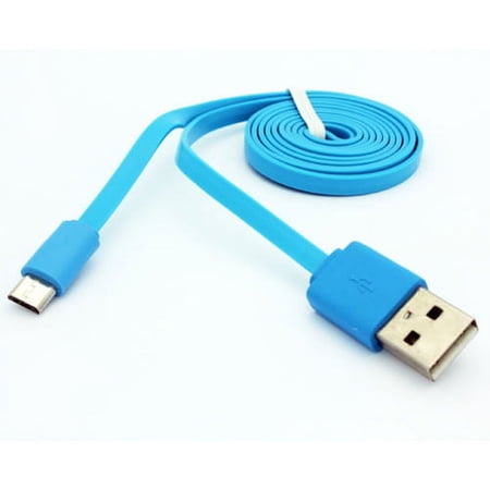 AT&T Samsung Galaxy J3 Blue 3ft Flat Micro USB Cable Charger Sync Power Wire Data Link Cord Supports Fast Charging N6K price history on PriceWatchPro