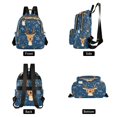 thumbnail image 2 of Quilted Backpack Fashion Backpack 10.23*5.11*12.59 Inch Women's Fashion Backpack Picnic Shopping Travel Out Sports backpack Christmas Fawn, 2 of 7