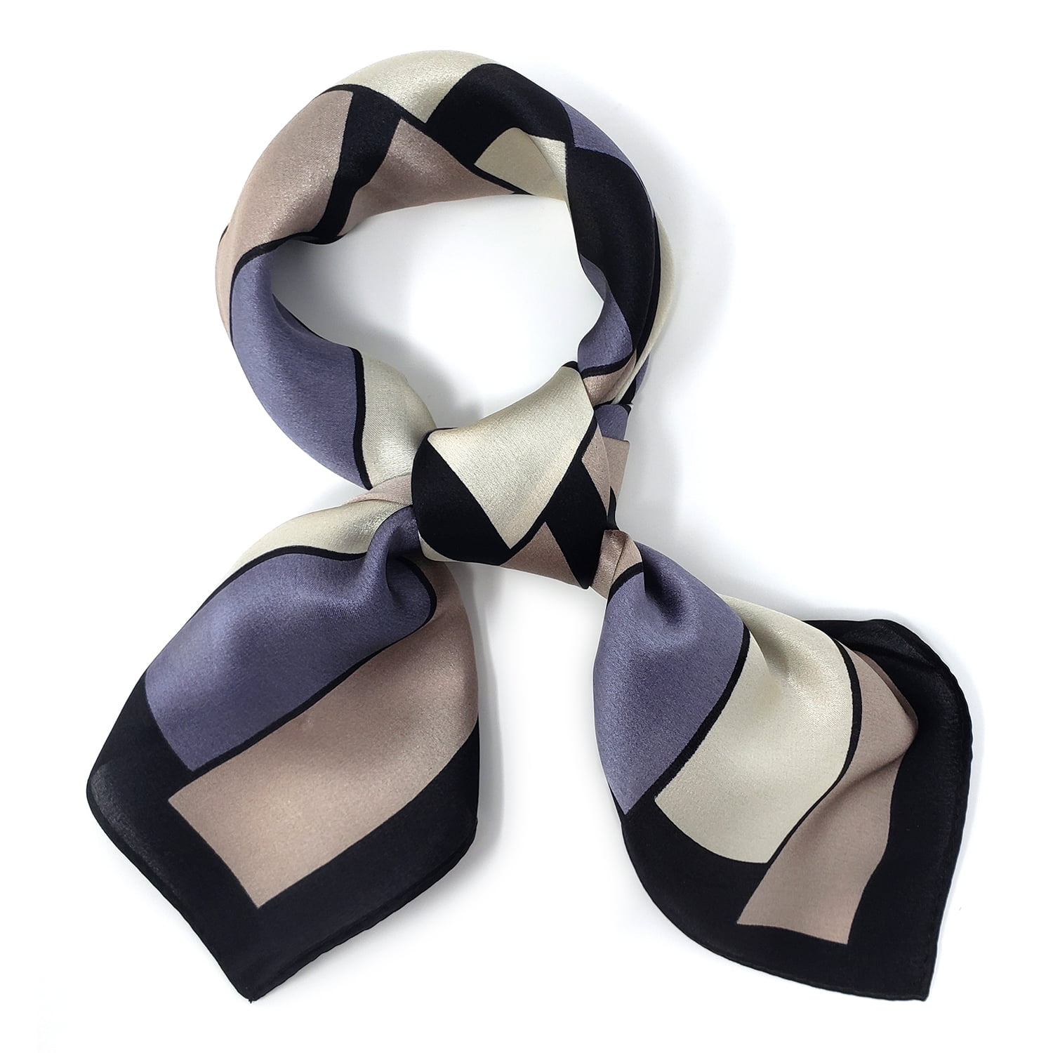Neckerchief for Women - 100% Mulberry Silk Neck Scarf - Size: 21 x 21 ...