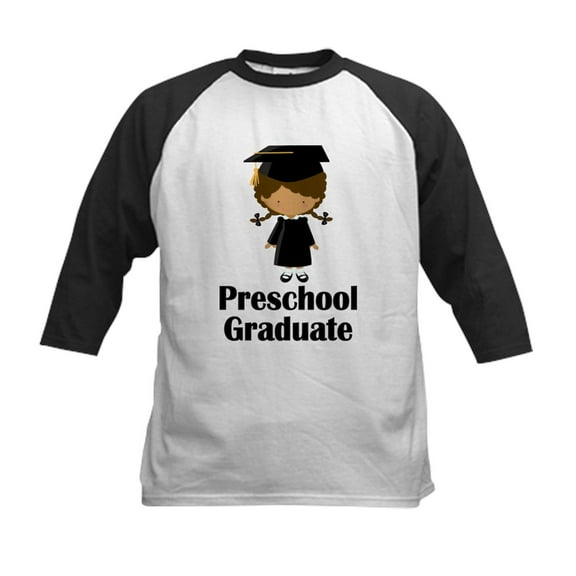 CafePress - Preschool Graduate Kids Baseball Jersey - Kids Cotton Baseball Jersey, 3/4 Sleeve Shirt