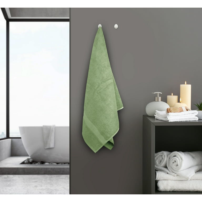 Household Supplies - Organic Towels Set - Sage - Oversized Hand Towel -  Smart World Market
