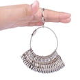 thumbnail image 4 of Kuuqa Tamaño 1-13 Medidor De Anillos De Hierro Inoxidable Herramienta De Medición De Tamaño De Anillos De Dedo Juego De Medidores De Anillos 27 Piezas Modelos Circulares Con 2 Piezas De Paño Para Puli, 4 of 5