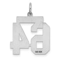 thumbnail image 4 of Sterling/Silver Rhodium-plated Polished Number 64 Charm QMS64, 4 of 4