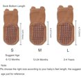 thumbnail image 3 of Toddler Non Slip Socks, Cute Baby Socks with Grips Crew Socks 5 Pairs, 3 of 5
