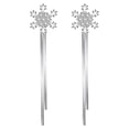 thumbnail image 1 of Minnieouse 1 par de pendientes de plata para mujer, pendiente de copo de nieve, hermosa decoración, novia, niñas, señora, joyería, adornos Ropa, zapatos y accesorios Miscelánea, 1 of 6