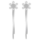 thumbnail image 2 of Pendientes de plata Minnieouse con copos de nieve para mujer, 2 of 6