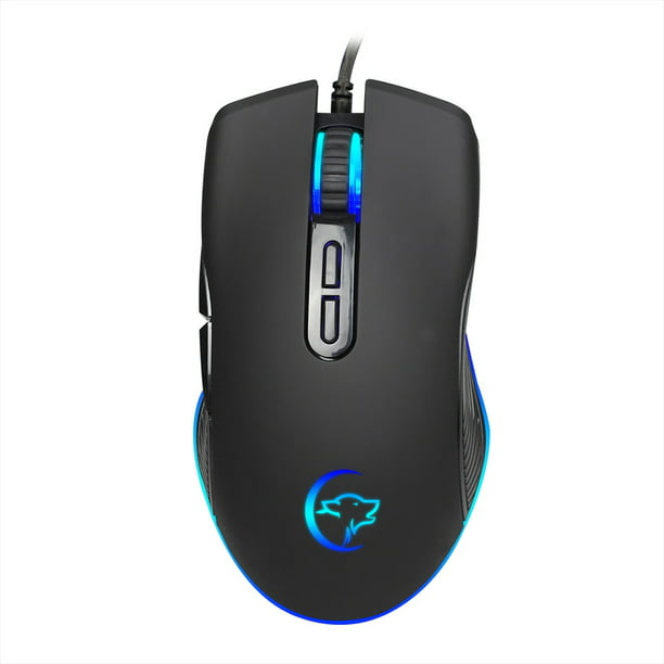 YWYT G830 Wired Gaming Mouse Ergonomic Mouse with 4 Adjustable DPI Colorful  Breathing Light for PC Laptop Black