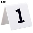 thumbnail image 1 of 10*Table Number Signs 1-10 Number Display Sign White/yellow For Dining Room Restaurant Table Tag Home Decoration Accessories, 1 of 12