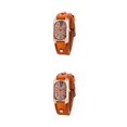 thumbnail image 3 of Jumpingount Reloj digital rectangular Novela Correa ajustable Básculas digitales transparentes Reloj de cuarzo vintage para mujer naranja naranja 2Conjunto, 3 of 6