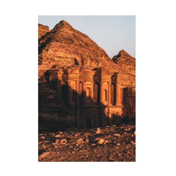Trademark Fine Art Onur Guney Ad Deir The Monastery, Petra. Canvas Wall Art