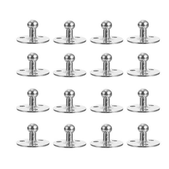 BESTOYARD 20Pcs Gas Shocks Mounting Base Heavy Duty Iron for Cabinets Desks and Furniture