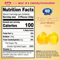 thumbnail image 4 of AMOS 4D Fruit Gummy Yellow Peach Burst, Fruity Snacks Jelly Filled 2.29oz Per Bag (8 Bags), 4 of 7