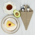 thumbnail image 4 of Solid Color Linen Cotton Thin Dinner Cloth Napkins Set of 12 (40 x 40 cm) for Events & Home Use, 4 of 6
