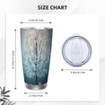 thumbnail image 4 of Fotbe Winter Rabbit Pattern 20 oz Tumbler Stainless Steel Vacuum Insulated Coffee Ice Cup Double Wall Travel Flask Leak-proof Coffee Cup-Straw Three-piece Set, 4 of 8