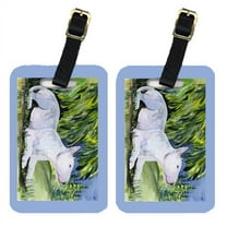 Pair of 2 Bull Terrier Luggage Tags