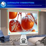 Crelander Mini Portable Projector with WiFi & Bluetooth - 1080P HD Portable Movie Projector, Built-in Netflix/YouTube, Auto Keystone, 180° Rotation, HDMI/USB/Smartphone Compatible, for Home Theater