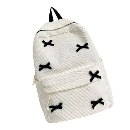 Student School Backpack Travel Backpack Laptop Backpack Teenagers Corduroy Backpack Bows Backpack Aesthetic Backpack