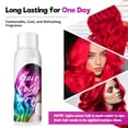 thumbnail image 5 of Temporary Hair Color Spray, Red One-Time Use Hair Dye Spray Washable Hair Wax Non-Sticky, Natural Hair Color Wax for Cosplay Party DIY Christmas Halloween Kids Women Men(Red, 3.4Oz), 5 of 8