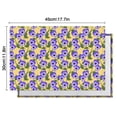 thumbnail image 5 of Pioneer Flower Floral Print Pattern Summer Placemats Table Placemats Set Of 6-Linen Kitchen Washable Placemats Table Mats 12x18 Inch Non-Slip Heat Resistant, 5 of 5
