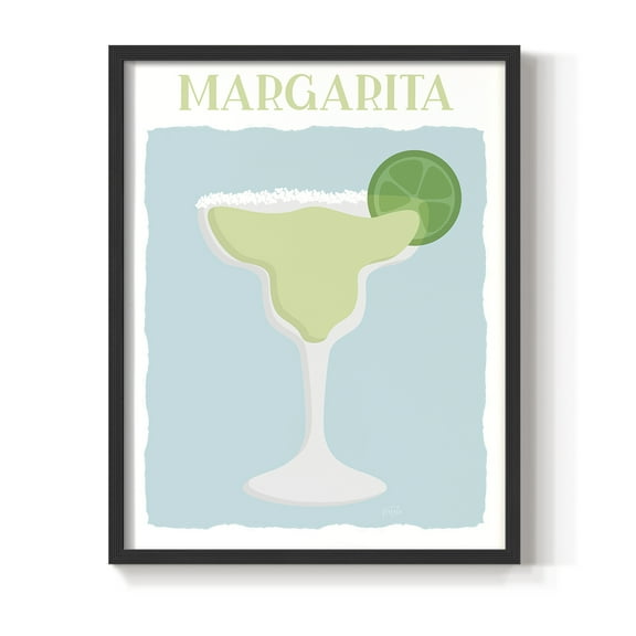 Margarita in Black Solid Wood 8 x 10 Framed Print