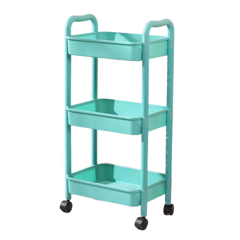 2/3/4Tier Kitchen Rolling Cart Durable Movable Rolling Cart for Dorms