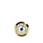 Quality Importers Small Brass Analog Hygrometer