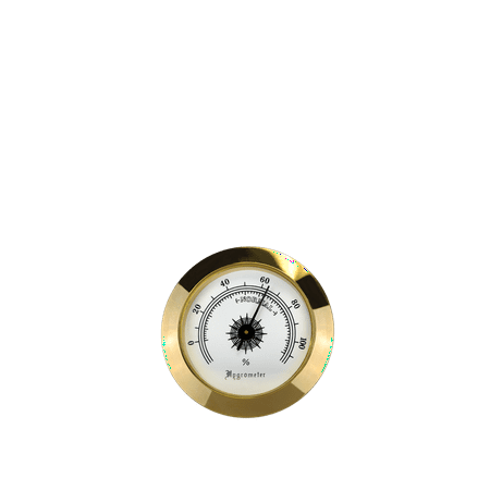 Quality Importers Small Brass Analog Hygrometer