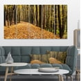 thumbnail image 1 of Dense Autumn Forest Woods - Modern Forest Canvas Art, 1 of 3