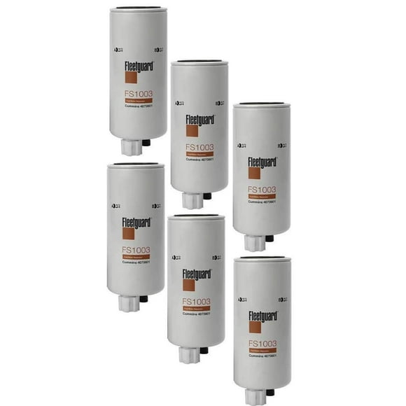 FS1003 Fleetguard Fuel/Water Sep Spin-On (Pack of 6)