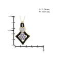thumbnail image 3 of 1.00 Carat T.G.W. Tanzanite And Black White Diamond Accent 14k Gold Over Silver 3-Piece Jewelry set, 3 of 7