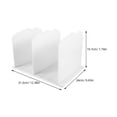 thumbnail image 2 of FONWILYO White Plastic Closet Shelf Divider Handbag Organizer for Efficient Space Management, 2 of 8