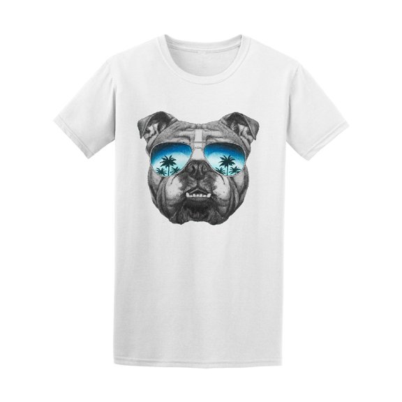 Cool & Classy Tropical Bulldog Tee Men's -Image by Shutterstock