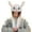 White, variant on weibbin Scarf Hat Funny Bunny Rabbit Ear Plush Airbag Moving Jumping Hat Cap Cosplay Easter Party Holiday