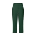 thumbnail image 5 of Ninixx Womens Straight Leg Business Casual Slacks Elastic Waist Dressy Trousers with Pockets Work Office Outfits for Daily Wear, 5 of 5