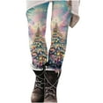 thumbnail image 2 of YOIAVAIOY Women's Christmas Leggings Wine Glass Print Tights Stretchy High Waisted Yoga Pants Buttery Soft Milk Silk Legging Multicolor XL, 2 of 6