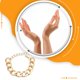 thumbnail image 3 of Sonducket de cadena ajustable Diseño simple portátil Brazalete de estilo punky Decoración de muñeca de viaje Joyería Regalo de cumpleaños Ropa, zapatos y accesorios Miscelánea Oro Sonducket AP015506-01B, 3 of 6