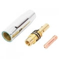 thumbnail image 2 of Filfeel 10pcs Torch Tip Nozzle Holder MIG Welding Kit, Welding Protection Nozzles + 10pcs Contact Tips + 10pcs Nozzle Holder For Binzel 15AK, Welding Contact Tip Nozzles, 2 of 8
