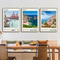thumbnail image 4 of Póster de paisaje de viaje de Italia, Sicilia, Calabria, Lago Como, Florencia, Roma, Portofino, pintura en lienzo, arte de pared, imagen para decoración del hogar y la oficina, 4 of 5