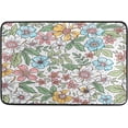 thumbnail image 5 of Small Colorful Flowers Shower Curtain Set, with Rug and Shower Curtain, Waterproof and Durable, with Hooks, Bathroom Decoration, 60x72in, 5 of 7