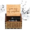 thumbnail image 1 of Creative hand-carved wooden music box: birthday decoration gift for children, 1 of 5