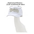 thumbnail image 3 of Vjnyvs Rhinestones Embellished Bride Baseball Hat With White Tulle Veil Wedding Headpiece For Bridal Party Bride And Bridesmaid Caps, 3 of 7