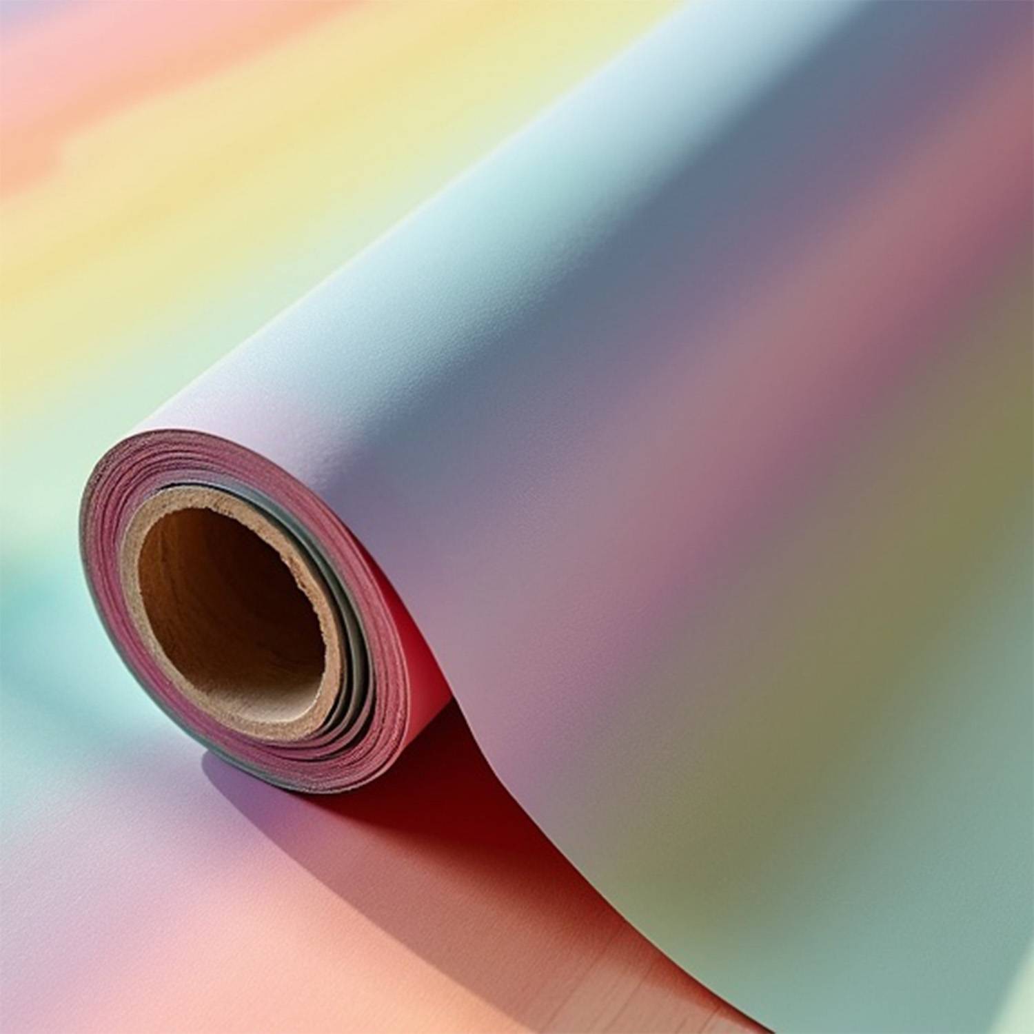 Dreamy Pastel Watercolor Vinyl Flooring Roll in Pro Slip Resistant Grade| Non-Slip, Peel & Stick Vinyl Flooring Waterproof Scratch Resistant - 50 in, 168 in