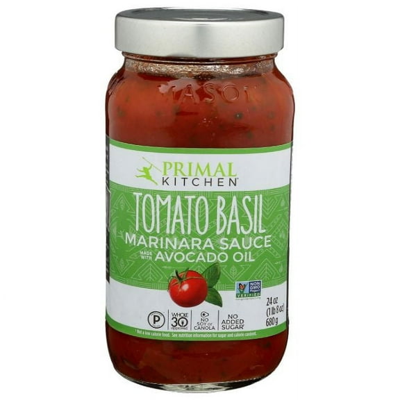 PRIMAL KITCHEN SAUCE TMTO BASIL MARINARA 24 OZ - Pack of 6