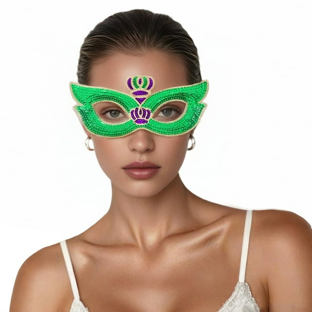 TINZ Elegant Carnival For Sparkling Delicate Lace Half Face Masquerade Party