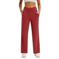 thumbnail image 3 of Women's High - Waist Wide - Leg Yoga Pants - Stretch, Pocket - Equipped for Work, Casual & Lounge, 3 of 20
