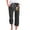 Black—Capri Pants for Women, variant on Cotton Linen Capri Pants for Women Casual Summer Beer Graphic Drawstring Capris Loose Fit Wide Leg Crop Trousers with Pockets Navy L