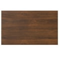 thumbnail image 2 of Hunter 66" Walnut Veneer Dining Table - Modern Industrial, Seats 6, Black Metal Legs, Kitchen/Dining Room Furniture. Sturdy Wood Table for Family Meals., 2 of 6