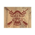 thumbnail image 2 of USN Skull Bones Rifles Stencil Template Reusable 8.5 x 11 for Painting on Walls, Wood, Etc. By Stencilville, 2 of 2